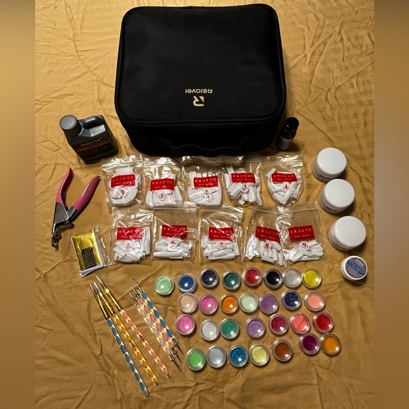 Reolve Nail Art Kit with Tools and Colors - Picture 1 of 5